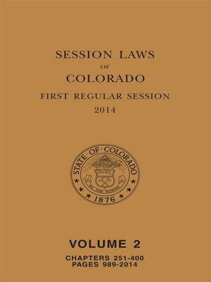 cover image of Colorado Session Laws
